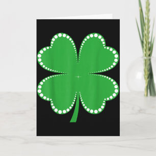 Iers geluks klavertje vier blad klaver st. patrick kaart