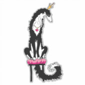 Iers gemerkt Borzoi Die Cut Vinyl Sticker (Voorkant)