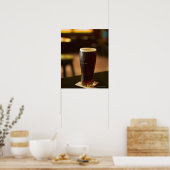 Iers glas in pub poster (Keuken)