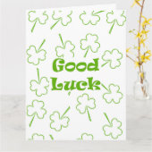 Iers Goed Geluk Kaart (Gele Bloem)