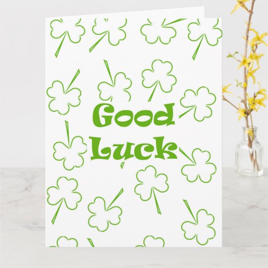 Iers Goed Geluk Kaart (Gele Bloem)