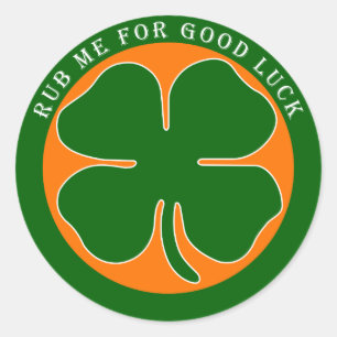Iers - Good Luck Ronde Sticker