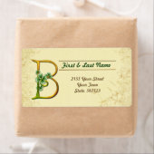 Iers Goud Monogram B Label (Insitu)