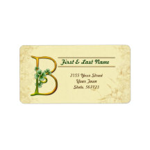 Iers Goud Monogram B Label