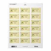 Iers Goud Monogram B Label (Full Sheet)
