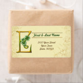 Iers Goud Monogram E Label (Insitu)