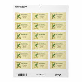 Iers Goud Monogram E Label (Full Sheet)