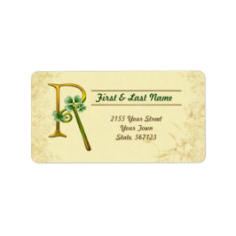 Iers Goud Monogram R Label