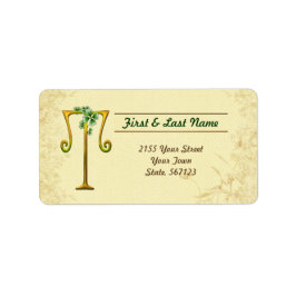 Iers Goud Monogram T Label