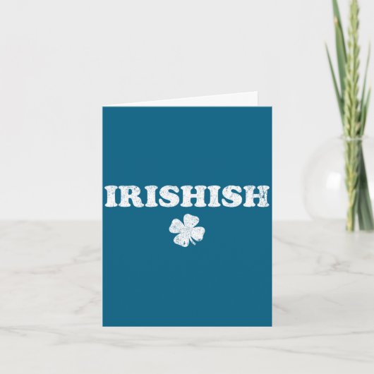 Iers grappig st. patricksdag deels Iers niet Kaart (Voorkant)