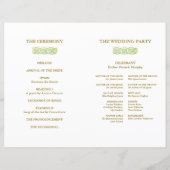 Iers groen programma voor Keltische knoop en goude (Achterkant)