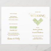 Iers groen programma voor Keltische knoop en goude (Voorkant)