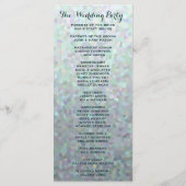 Iers Groen Trouwprogramma Programmakaart (Achterkant)