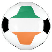 Iers groen wit sinaasappel driekleurige vlag patri voetbal (Gedraaid)