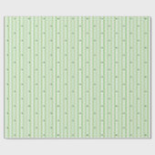 Iers groen-wit streeppatroon cadeaupapier (Vlak)