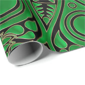 Iers Groene Keltische Tris Mandala Cadeaupapier (Rol Hoek)