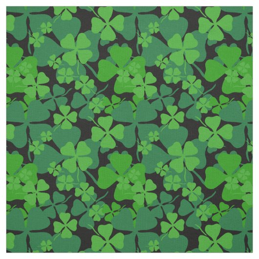 Iers, groene klaver, shamrock stof print (Swatch)