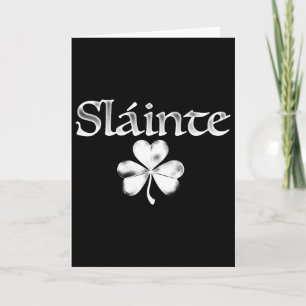 Iers groene Slainte Sint Paddy's Shamrock Goed Hij Kaart