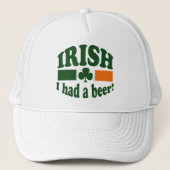 Iers had een biertje trucker pet (Voorkant)