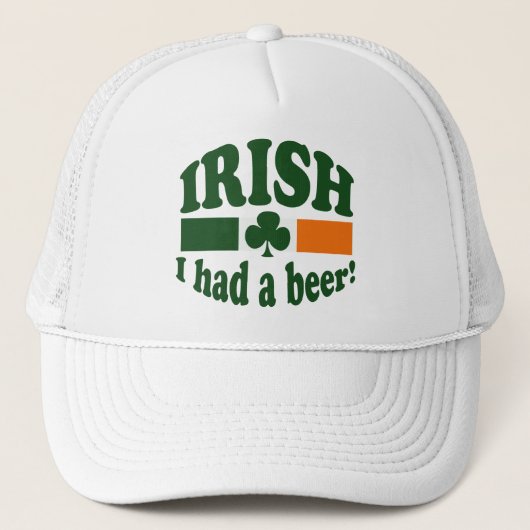 Iers had een biertje trucker pet (Voorkant)