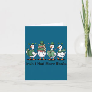 Iers had meer boeken grappige st patricksdag kaart