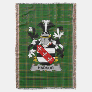 Iers Hadsor Wapen Familiewapen Ierland Deken