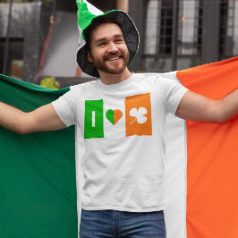 Iers Hart Shamrock St. Patrick's Dag Grafisch T-shirt