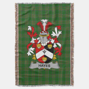 Iers Hayes Wapen van Familie Crest Ierland Deken