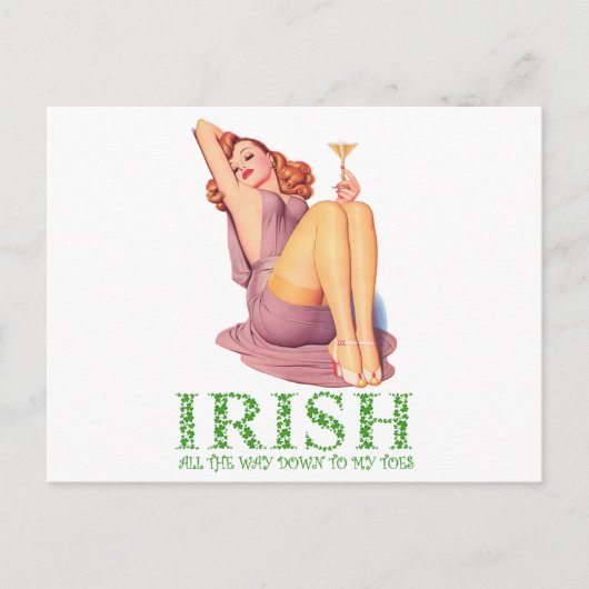 Iers, helemaal tot op mijn tenen briefkaart (Voorkant)