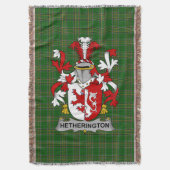 Iers Hetherington Wapen Familie Crest Ierland Deken (Voorkant Verticaal)
