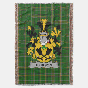 Iers Hickson Wapen Familiewapen Ierland Deken