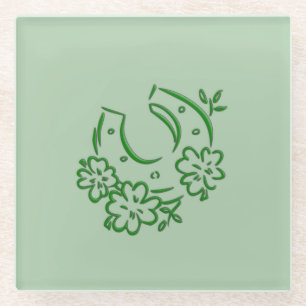 Iers Hoefijzer Glazen Onderzetter