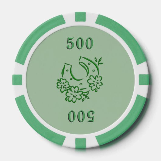 Iers Hoefijzer Poker Chips (Voorkant)