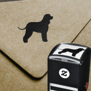 Iers Hondenras voor waterspaniel Silhouette Zelfinktende Stempel