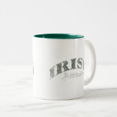 Iers hoogteverschil tweekleurige koffiemok (Voorkant rechts)