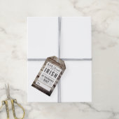  Iers hout St Patrick's Day Cadeaulabel (Met Touw)