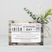  Iers Hout St Patrick's Day Detail Kaart (Staand voorkant)