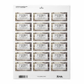 Iers hout St Patrick's Day Etiket (Full Sheet)