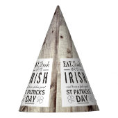  Iers hout St Patrick's Day Feesthoedjes (Voorkant)