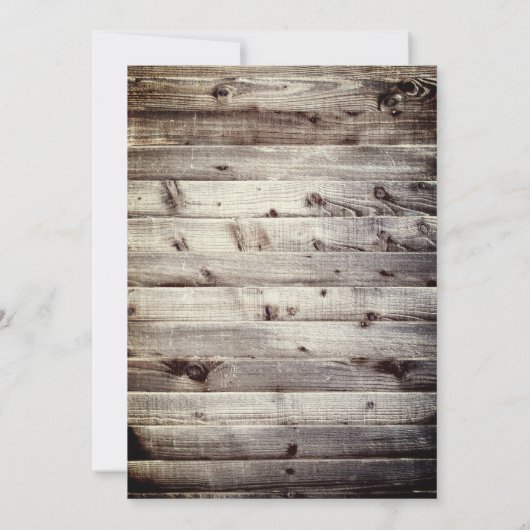  Iers hout St Patrick's Day Kaart (Achterkant)