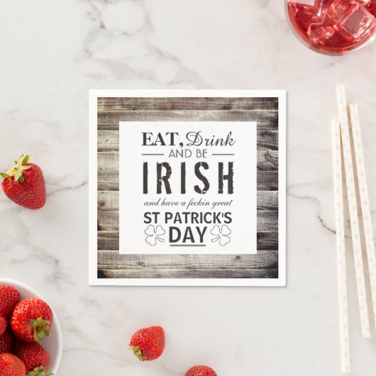 Iers hout St Patrick's Day Servet (Insitu)