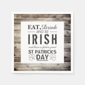 Iers hout St Patrick's Day Servet (Voorkant)