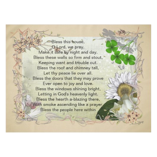 Iers huis Blessenkast Tafelkleed (Voorkant (Horizontaal))