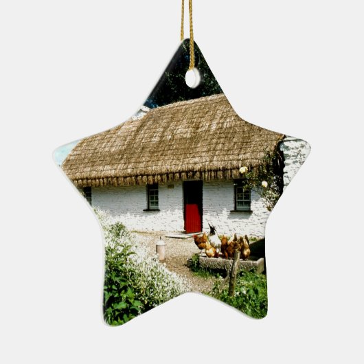 Iers huisje keramisch ornament (Rechts)