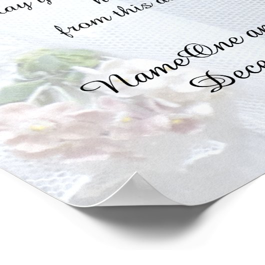 Iers huwelijk met een  kant van 11 x 14 inch poster (Hoek)