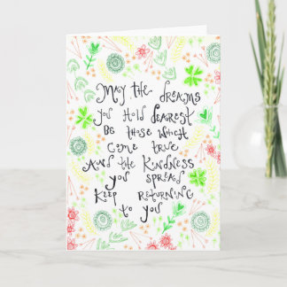 Iers Iedereen was Iers Feestdagen Kaart