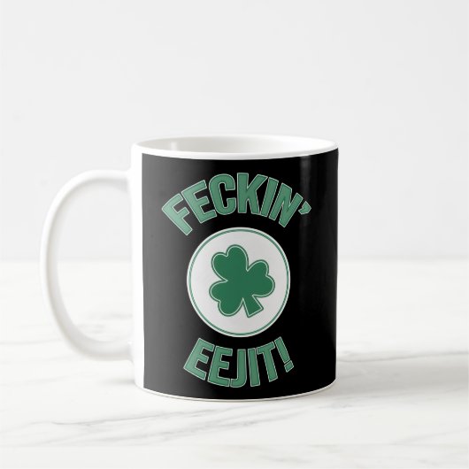 Iers Ierland Feckin Eejit Slang Koffiemok (Links)