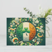 Iers/Ierland St. Patrick's Day Feestdagenkaart (Staand voorkant)