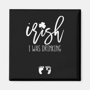 Iers Ik Drink Grappig St Patricks Day Zwanger Magneet
