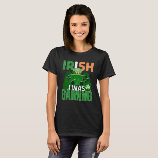 Iers Ik Gaming St Patrick's Day Videospel Con T-shirt (Voorkant volledig)